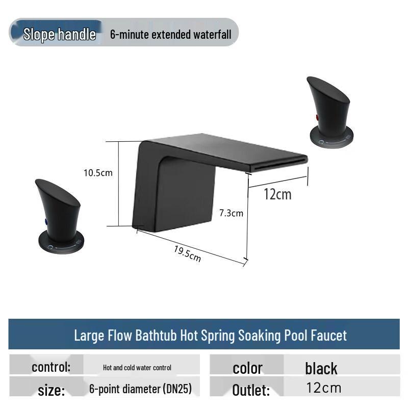 TLXT Large Flow Bathtub Faucet