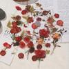 JIANQI 40 Pcs Dried Flower Collection Record PET Stickers Decorative Handmade Scrapbooking Material Diary Album Craft Supplies
