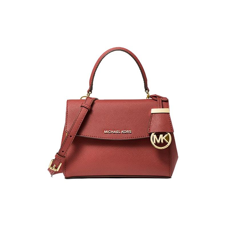 

Michael Kors Ava Vintage Logo Pendant Solid Color Flap Versatile Commuter Leather Wedding Handbag Crossbody Mini Women handbags 32F5GAVC1L-TERRACOTTA Basic Set (Bag+Dust Bag)
