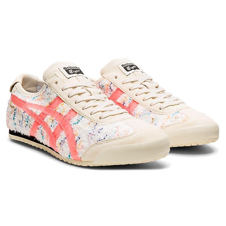 Onitsuka Tiger Mexico 66 Fabric Suede Classic Sports Breathable Lightweight Slip Resistant Low Top Lifestyle Casual Shoes 1183B689-100