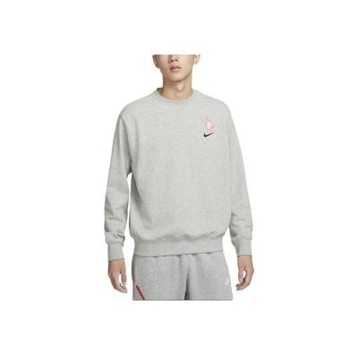 Logo Fleece Warm Fashion Versatile Hoodie Men Hoodies Light-Gray HV1739-063