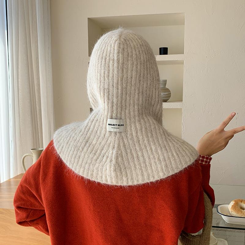 Women'S Winter Hooded Scarf & Ear Protector - Stretchy with Adjustable Drawstring Hood, Lightweight Warm Winter Hat & Neck Wrap