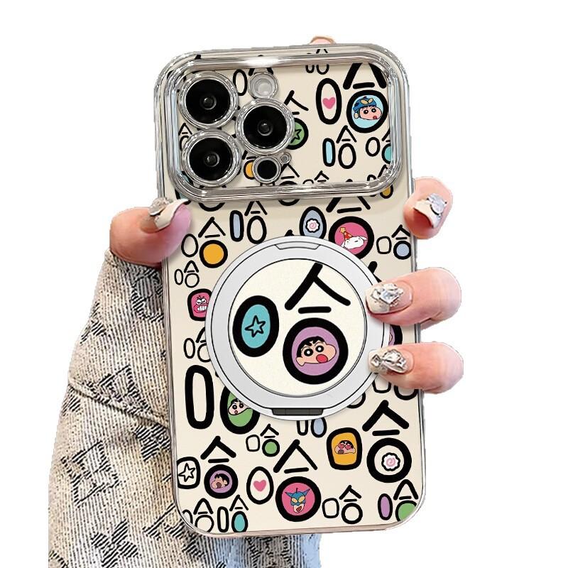 Haha Xiaoxin for Apple Mobile Phone Case 16promax New Style 15promax Cartoon 14plus Electroplating 13 For  Apple 16E