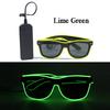 LED Sunglasses Masquerade Concert Club Rave Accessories Glowing Cyberpunk Men Women LED Pink Glasses Party Eyewear