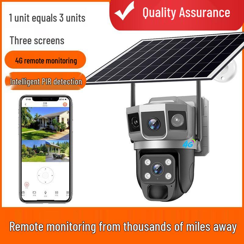 V380 Solar-Powered Wireless HD Outdoor Camera with 360° Mobile Monitoring