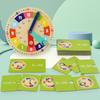 Wooden Clock Time Recognition Puzzle for Kids: Early Education and Math Teaching Aid