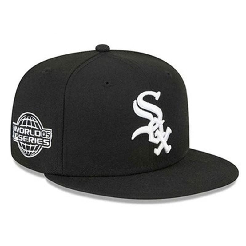 PouChangAnFo Embroidered Baseball Cap Unisex Hip Hop Flat Brim Sun Hat