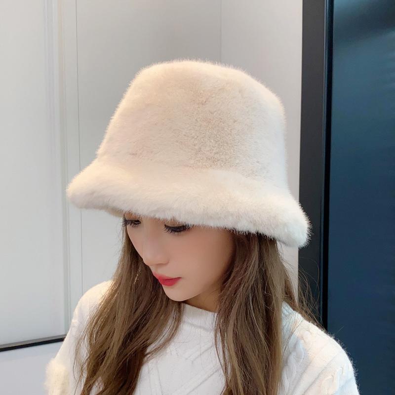 Chapeau de pêcheur à imprimé léopard pour femme, chapeau d'hiver épais en fourrure, chaud, style féminin, mode automne-hiver, polyvalent, imprimé léopard, reine