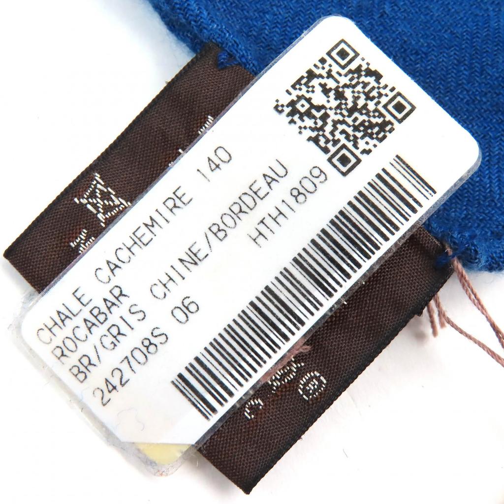 Pristine HERMES Scarf ROCABAR Carre 140 Cashmere Women 242708S Used