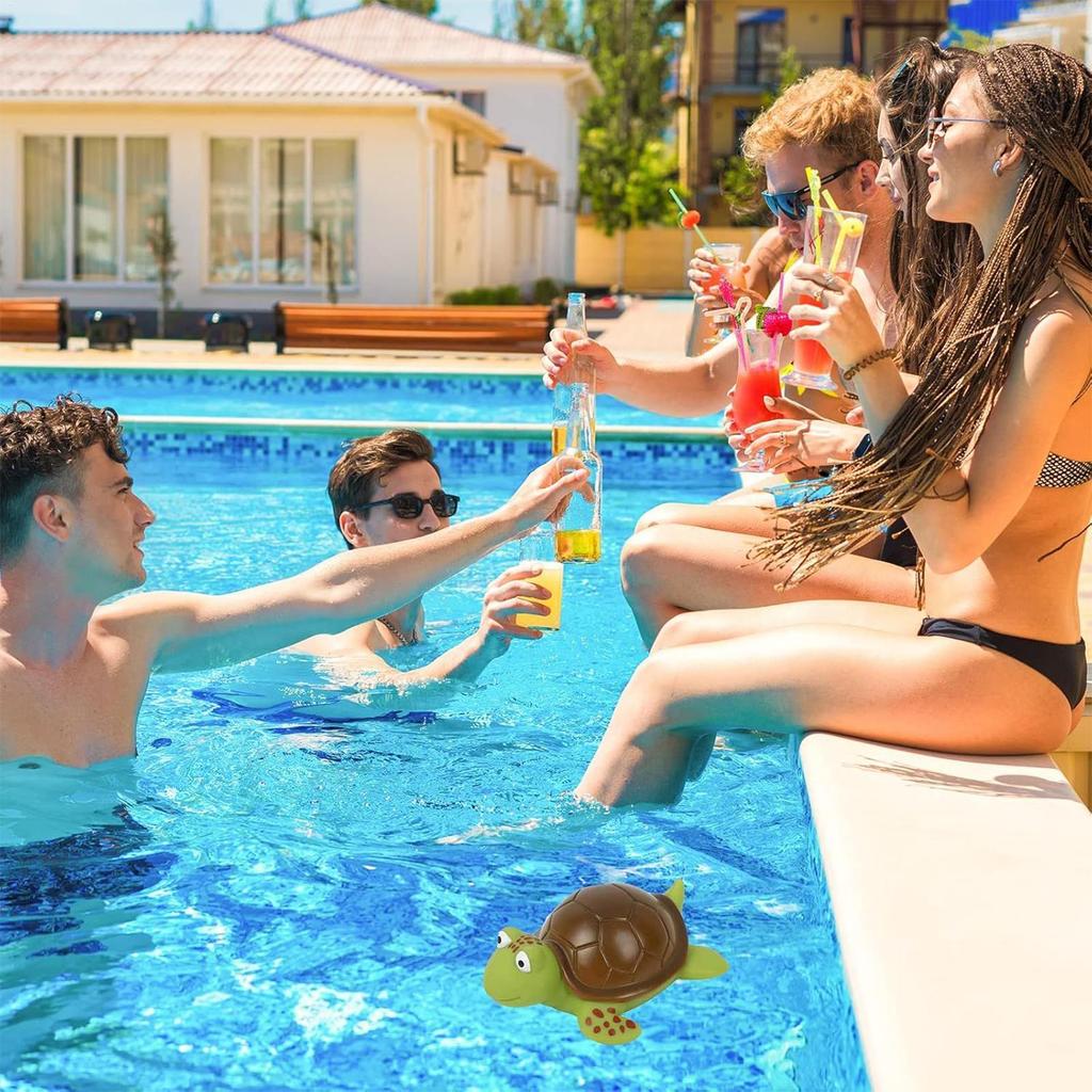 Cartoon Animal Floating Thermometer Shatter Resistant Water Temperature Measuring Meter Tool for Hot Tub Spa Bathtub Fish Ponds