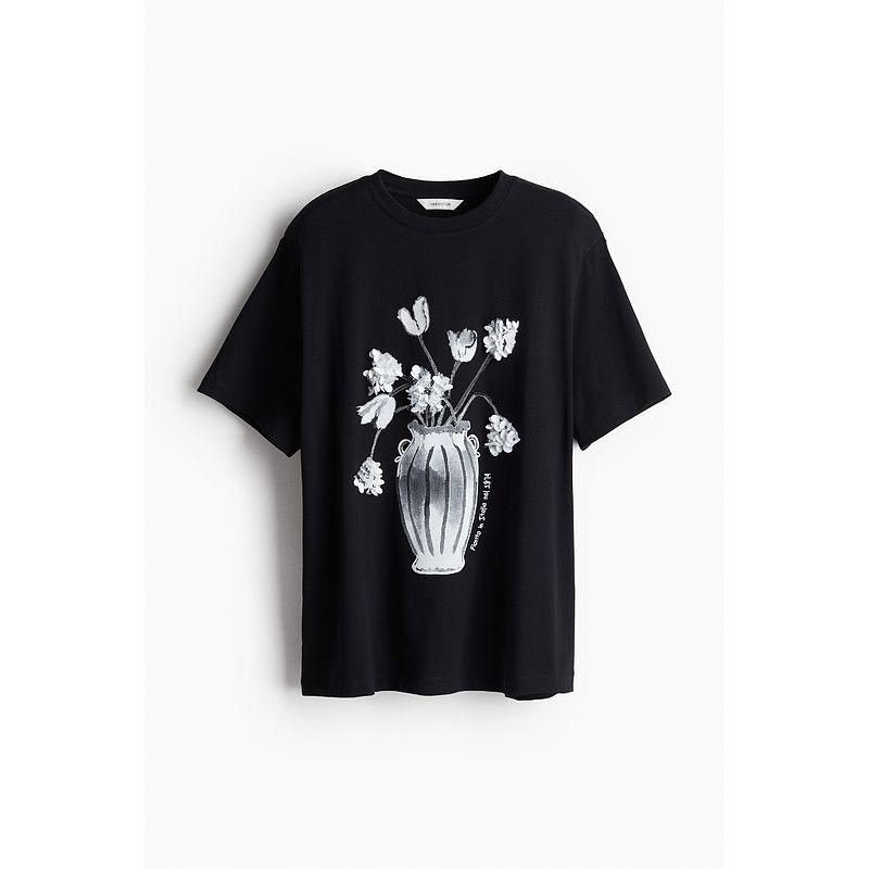 

HM 2025 New Fall Women s Clothing Sequin Design T-shirt Short Sleeve 1276050