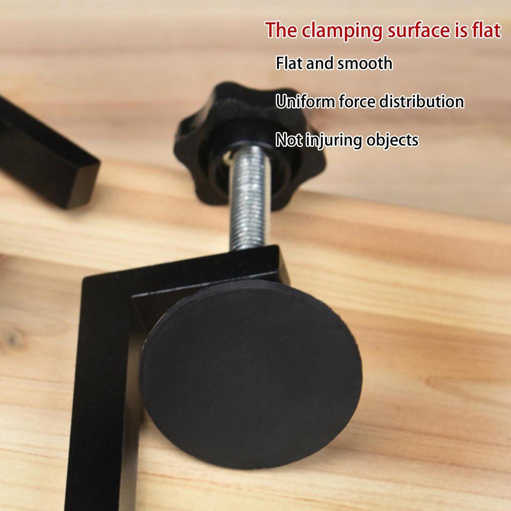 Wood Working Clamps Heavy Duty Steel Hand Screw Clamp Portable and Smooth DIY Carpentry Clamping Device for Mitre Saws