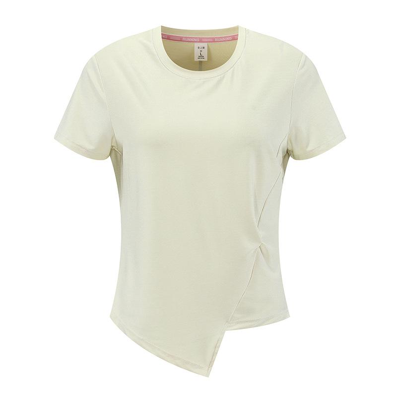 Short-sleeved T-shirt Cut Design Split Hem Top