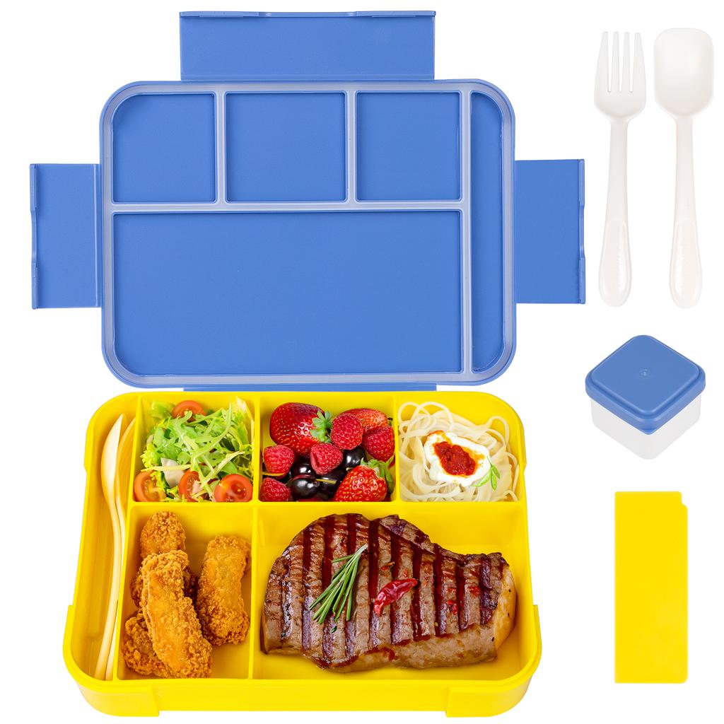 Pudełko na lunch Bento dla Dzieci Dorosłych Studentów Pudełka Bento Pojemniki na Lunch 4-komorowe Pojemniki Bento dla Maluchów do Szkoły lub Przedszkola