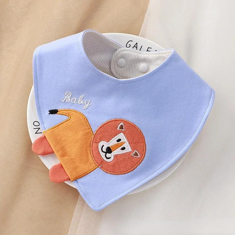 Triangle Cartoon Baby Bibs Soft Newborn Feeding Towel Cotton Cloths for Girls Boys Bandana Bib Newborn Saliva Towel Burp Cloths
