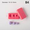 Soft Pottery Polymer Clay Mold 3D Mushroom Lemon Rhombus Beads Design Roller Molds DIY Earrings Necklace Jewelry Making Tool