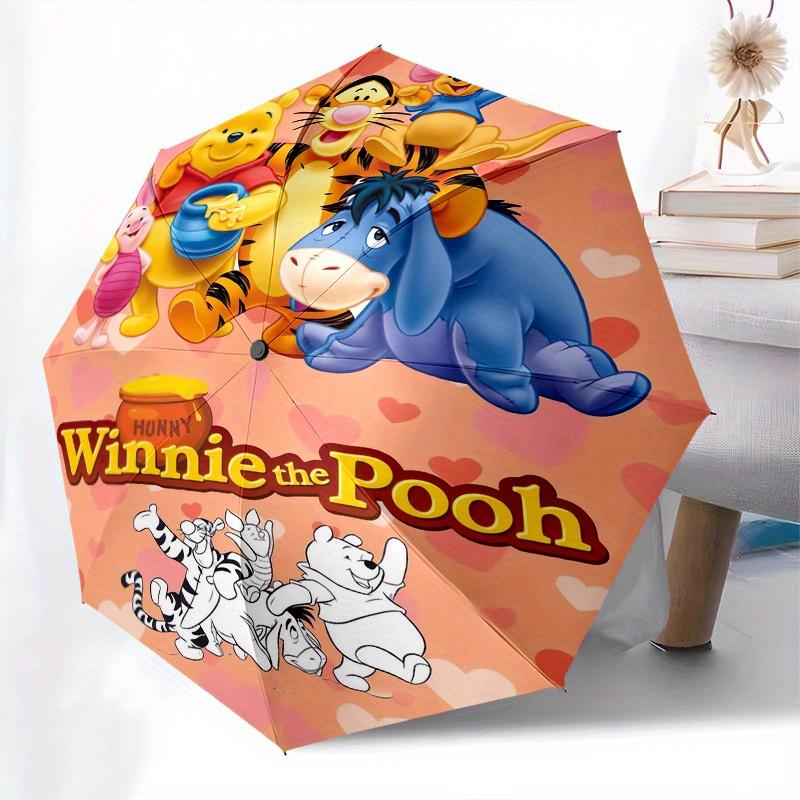 

HUNNY Winnie the Pooh Automatic Opening and Closing Umbrella - Small Umbrella Suitable for Various Occasions, Portable 3-Fold Small Umbrella