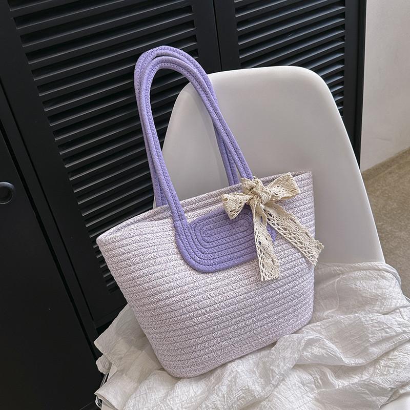 Stylish Large Capacity Woven Tote Bag For Women Perfect For Summer Casual Outings