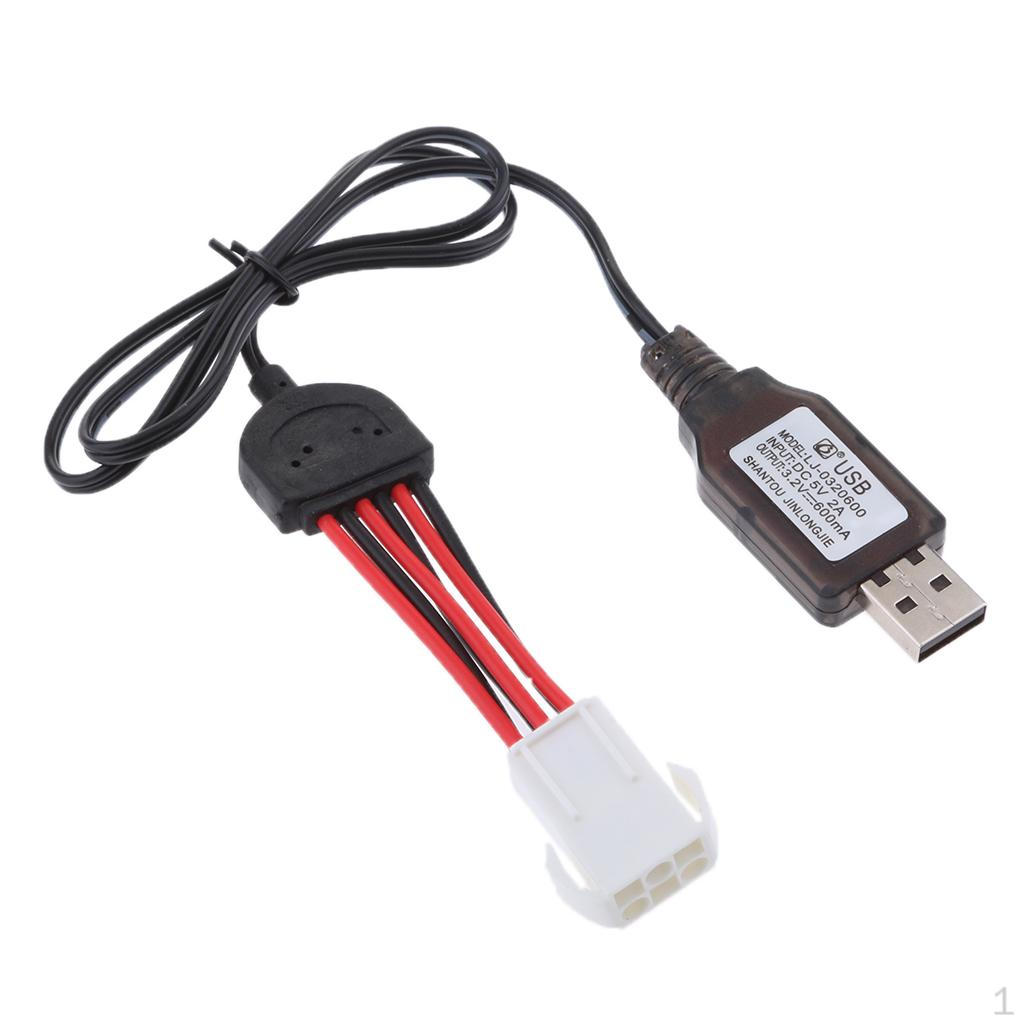 

9,6 В RC Toy EL 6Pin Li Po USB Кабель-адаптер зарядного пристрою