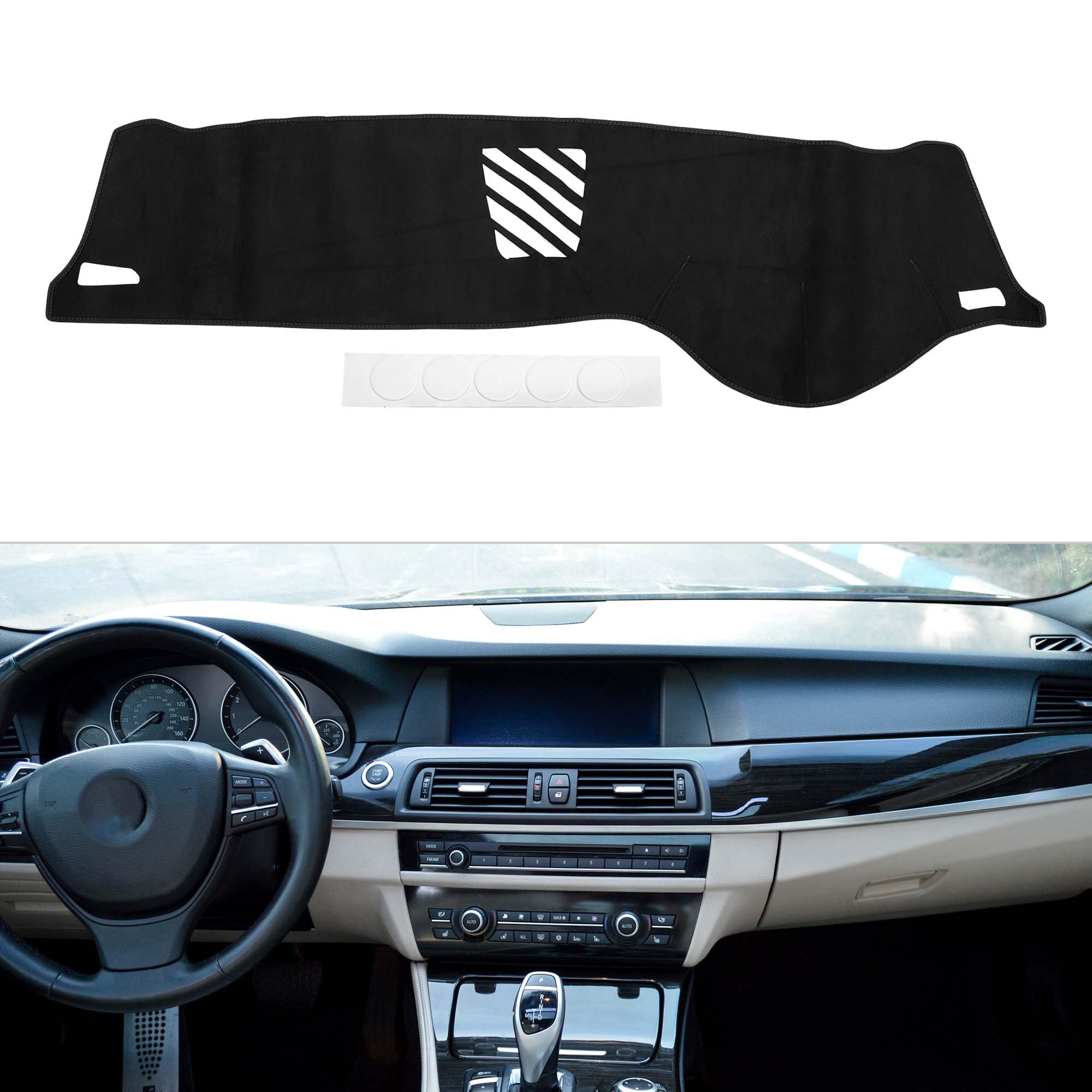 

TUCKBOLD BMW 5 Серии Накладка на приборную панель Защитная накладка на приборную панель Внутренний комплект от солнца из замши F10/F11 (2010-2017) - Коврик, Коврик, Аксессуары, Защита, Антибликовый, чёрный