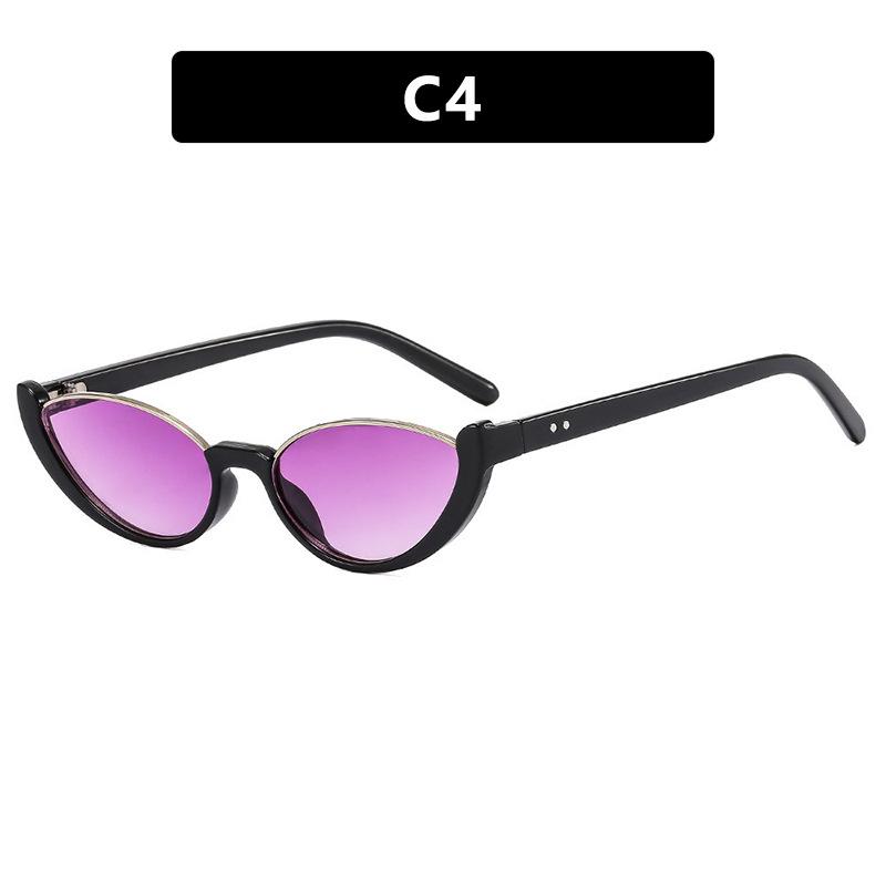 Luxury Sunglasses  Classic Cat Eye Lower Frame Sunglasses Women Retro Sun Glasses Ins Eyeglasses Sunglass Men