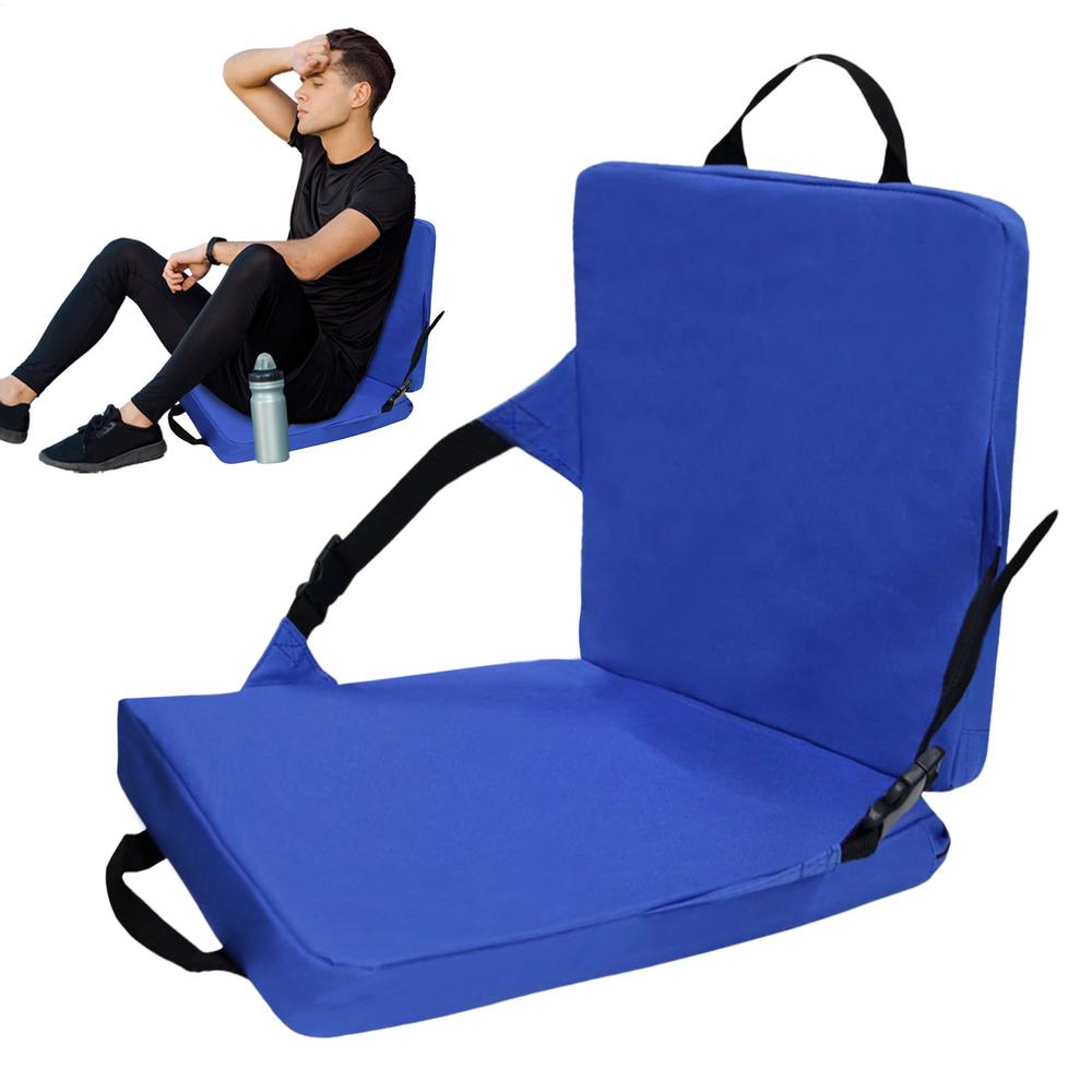 Stadium Seats with Back Support Bleacher Cushion with Back Support Portable Floor Sitting Cushion for Outdoor Boat Tailgating