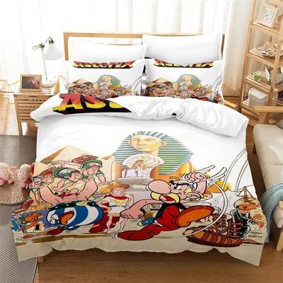 Mode 3D Druck Anime Spiel Asterix Bettwäsche Set, Mädchen Erwachsene Einzel Twin Queen Größe, Bettbezug Kissenbezug Bettwäsche Heimtextilien