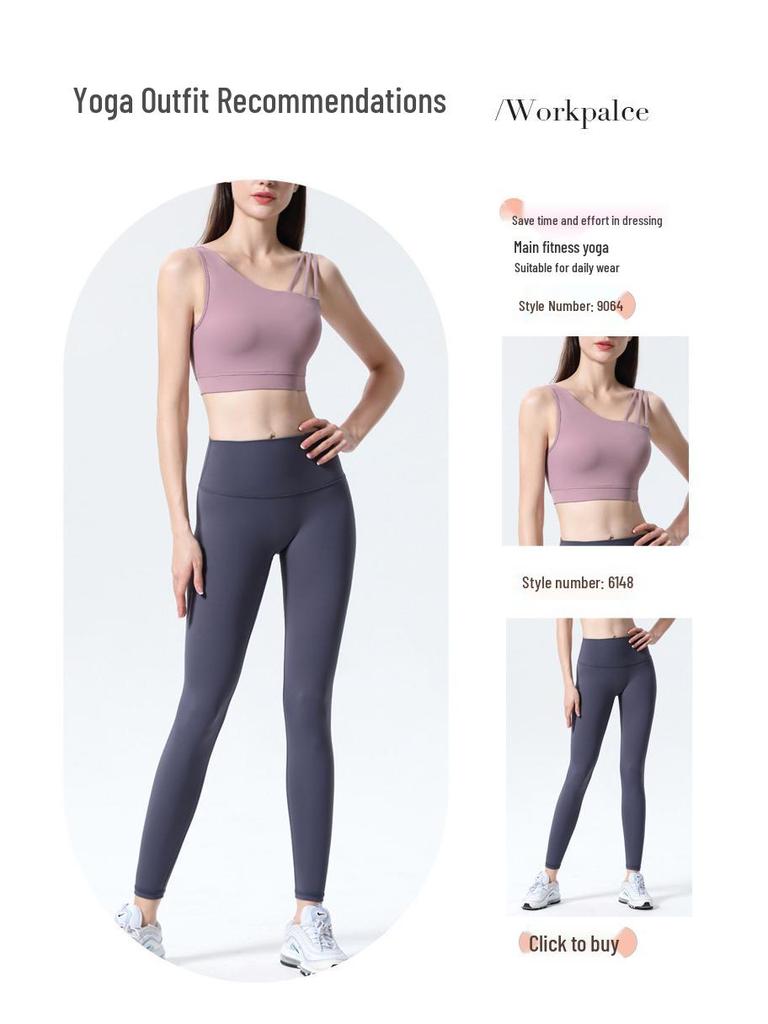 Women's Fixed Cup Straps Yoga Camisole - Padded Sports Top for Outdoor Pilates and Fitness