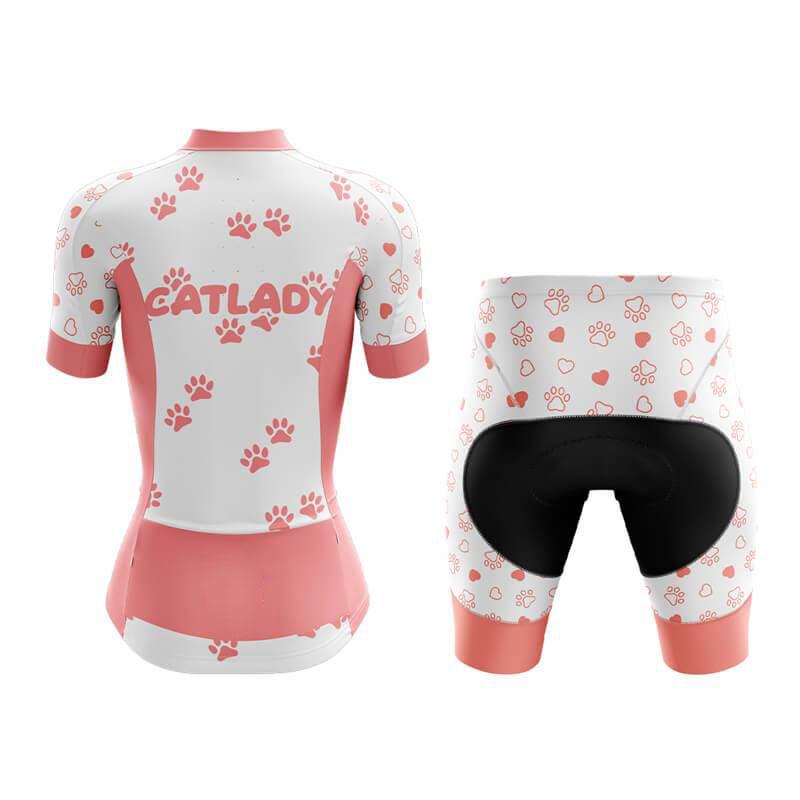 2026 Summer Short Sleeved Breathable Cycling Suit Set Funny Cartoon Cat Summer Short Sleeves Cycling Clothing Breathable Quick Dry Maillot Ciclismo