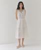 Sayu Crochet Layered Long Dress Ivory