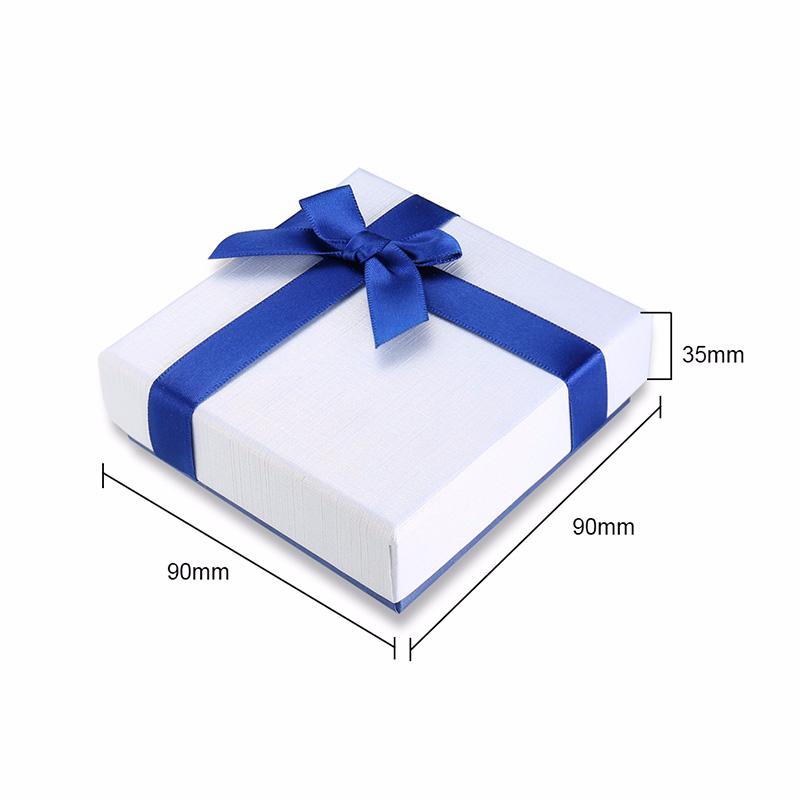 Jewelry Gift Box Rings Necklaces Bracelets Carrying Cases Blue Butterfly Elegant Box