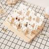 1pc Solid Wood Jewelry Display Stand,Multi-functional Showcase,Suitable for Rings, Card Storage,and Visits,The Best Holiday Gift