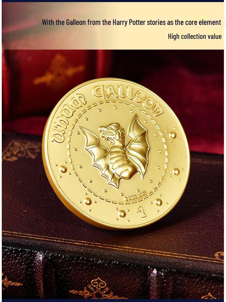 Authentic Harry Potter Gold Galleon 3D Retro Pocket Mirror