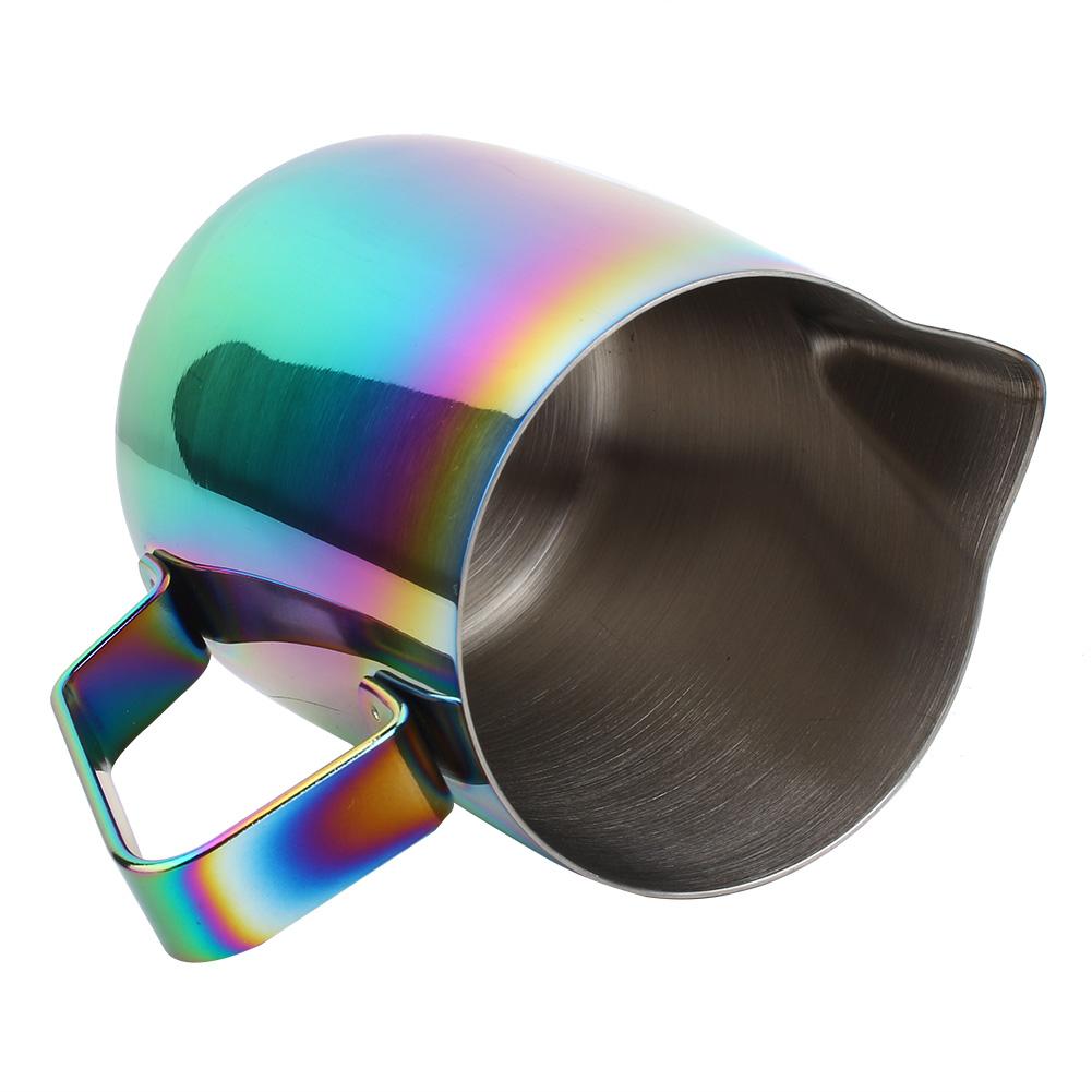 Stainless Steel Colorful Coffee Jug Milk Frothing Pot Espresso Latte Art Pitcher Cup (600ml)