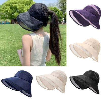 Wide Brim Fishermen Cap Foldable Beach Cap NEW Sunshade Hat  Women