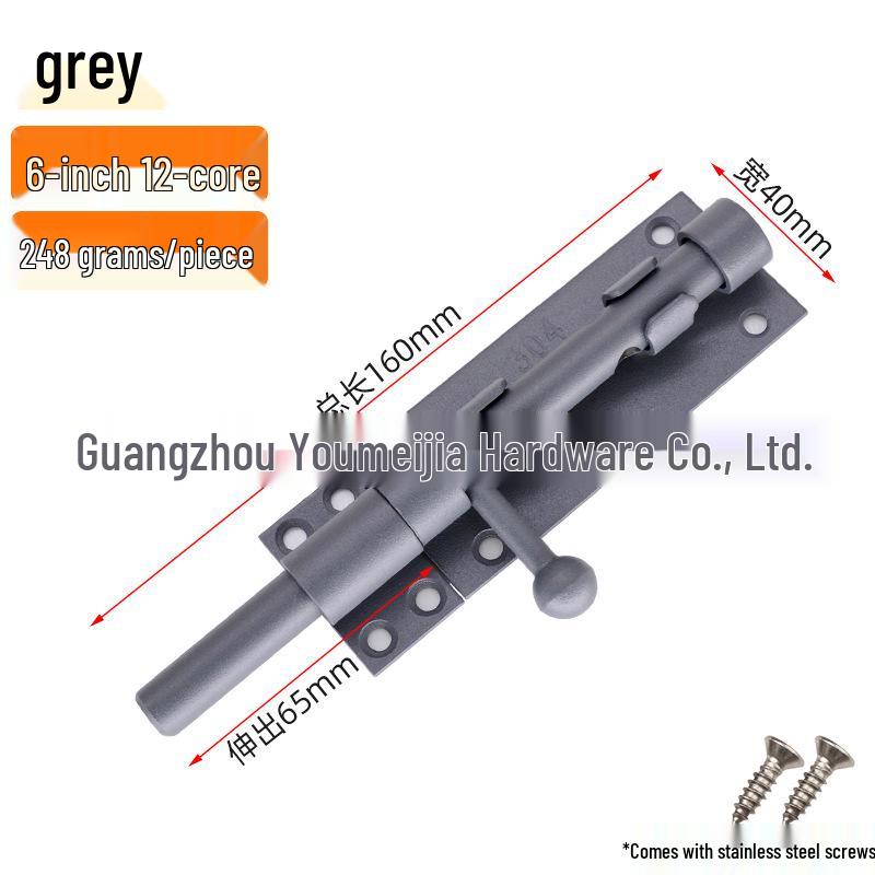 304 Stainless Steel Door Bolt Latch Lock