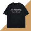 My Tummy Hurts T Shirt Tummy Ache Survivor Funny Meme Printed Tshirt Casual Short Sleeve Y2k Unisex Top Clothing