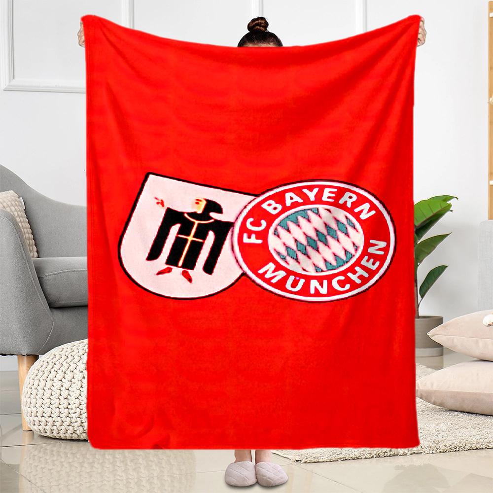FC Bayern München Decke Weich Warm Gemütlich Großartig für Meeresufer Büro Bett für Alle Anlässe Verspieltes Design Bestes Urlaubsgeschenk für Freunde Familie