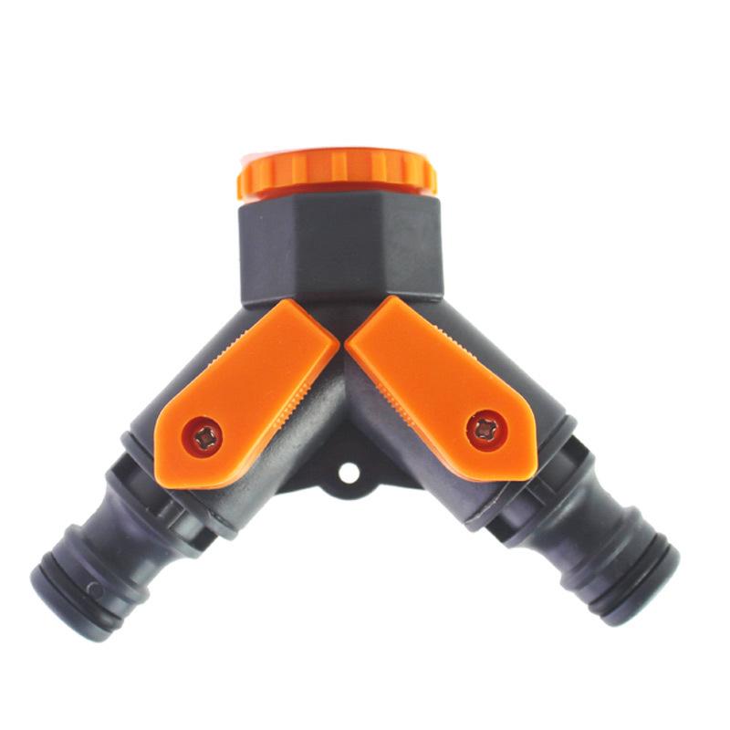 3-Way Washing Machine Faucet Diverter Valve with Switch - 1-Inch Pipe Tee