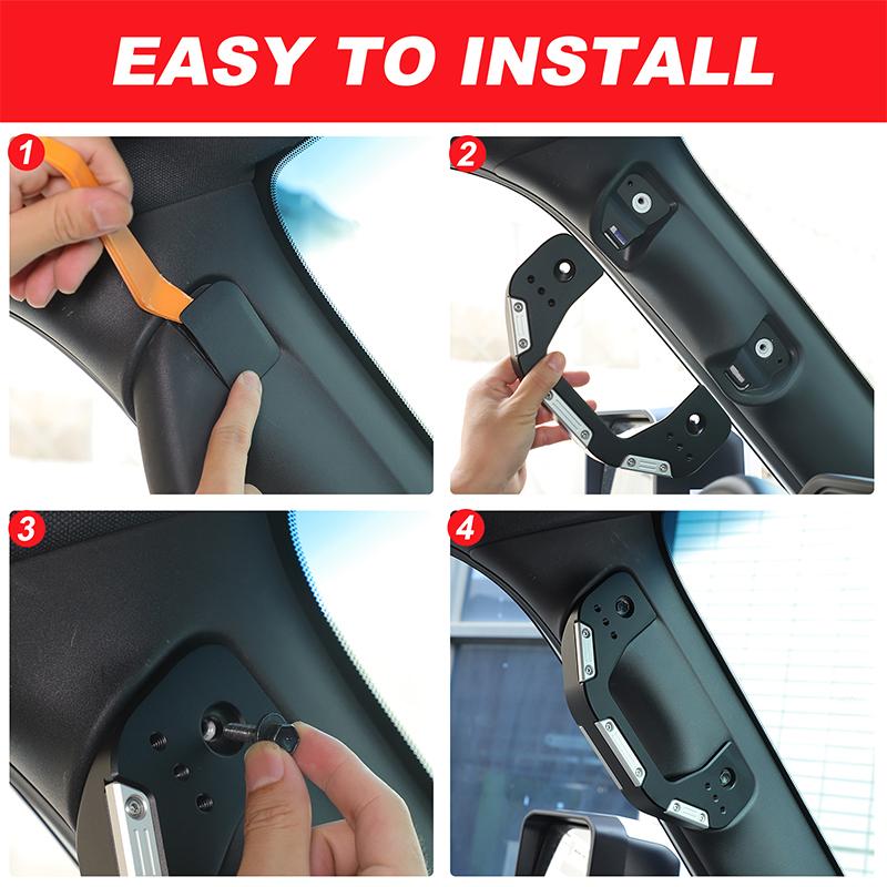 Aluminum Alloy For Toyota Land Cruiser Prado 250 LC250 2026 2026 Car Interior A-Pillar Door Handle Decoration Car Accessories