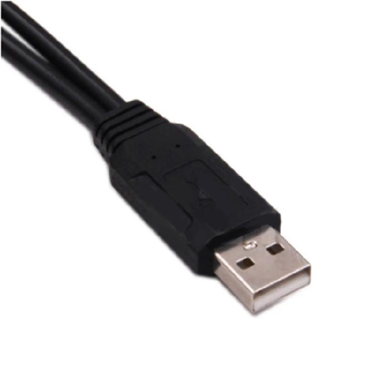 USB 2.0 Male To Two USB Female Y Cable USB Hubs Power Splitter Adapter for Charging Two Devices At Once