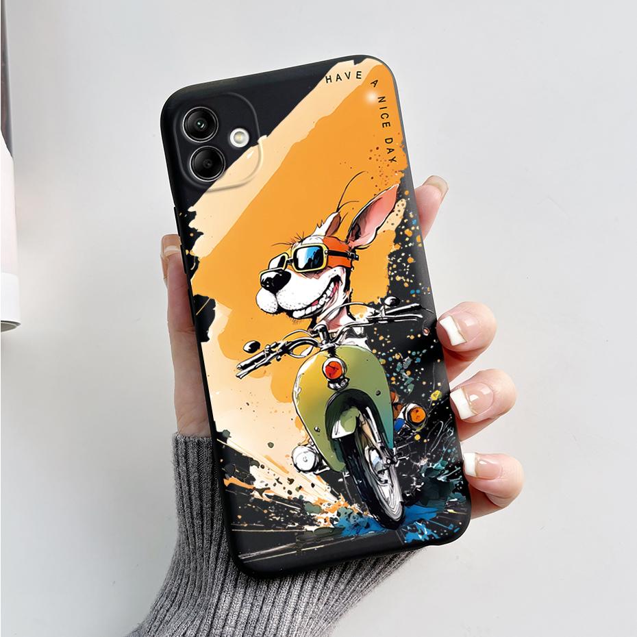 For Samsung Galaxy A04 A04E A04S Phone Case Stylish Painted Protection TPU Silicone Back Cover For Samsung A 04 E S Bumper Shell
