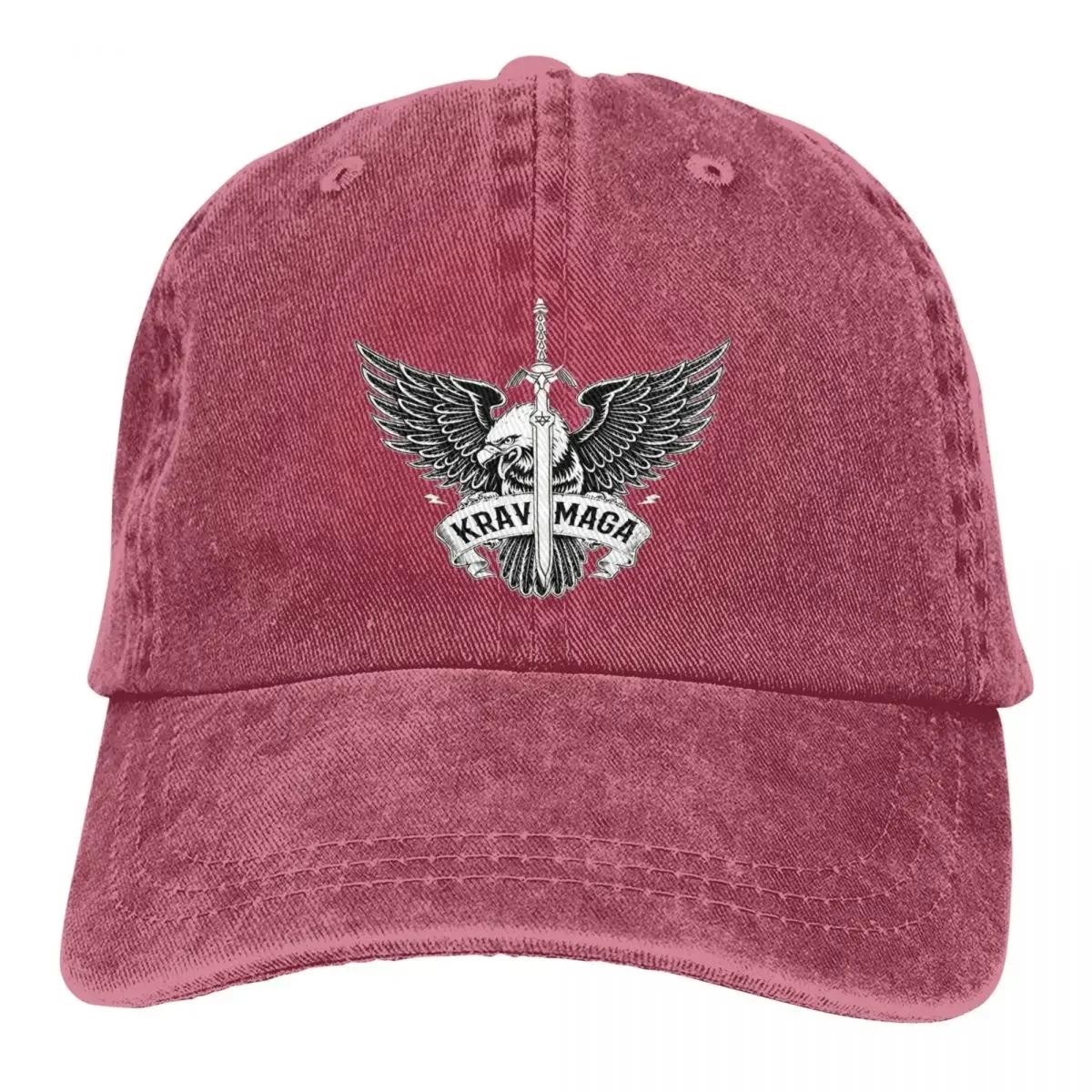 Бейсбольная кепка Krav Maga Eagle Washed Army Navy Fitted Retro Hip Hop Hats Spring Women Men Hunting Camping Design Cap Adjustable& 8Y