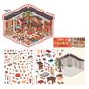 4 Pcs DIY 3D Scene Stickers Cartoon Cat Leisure Life Stickers for Adults Teen Kids Make Your Own Scene Stickers for Stress Relief