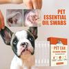Dog Ear Swabs Oil 50 Pieces Cleaner Swabs Cotton Dog Qtips Remove Wax 2-in-1 Ear Wipes Natural Pet Cleaning For Daily Care