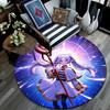 Frieren3 Round Area Rug,Carpet Rug for Living Room Bedroom Sofa Playroom Decor,Non-slip Floor Mat