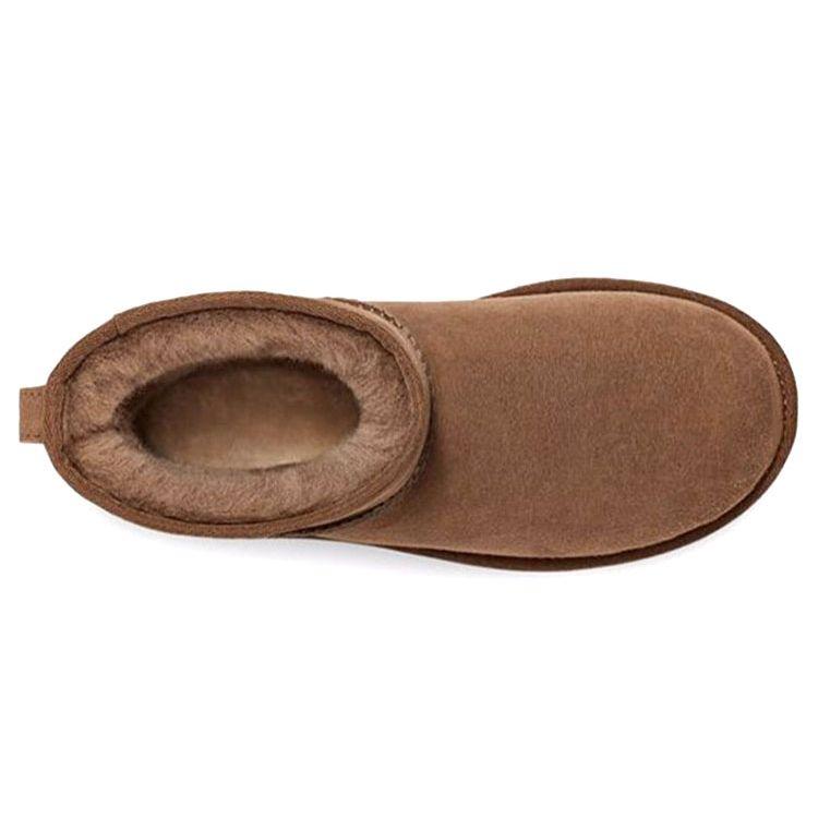 UGG Classic Mini Warm Durable Casual Comfortable Short Snow Boots Women boots Walnut 1016222-HCK
