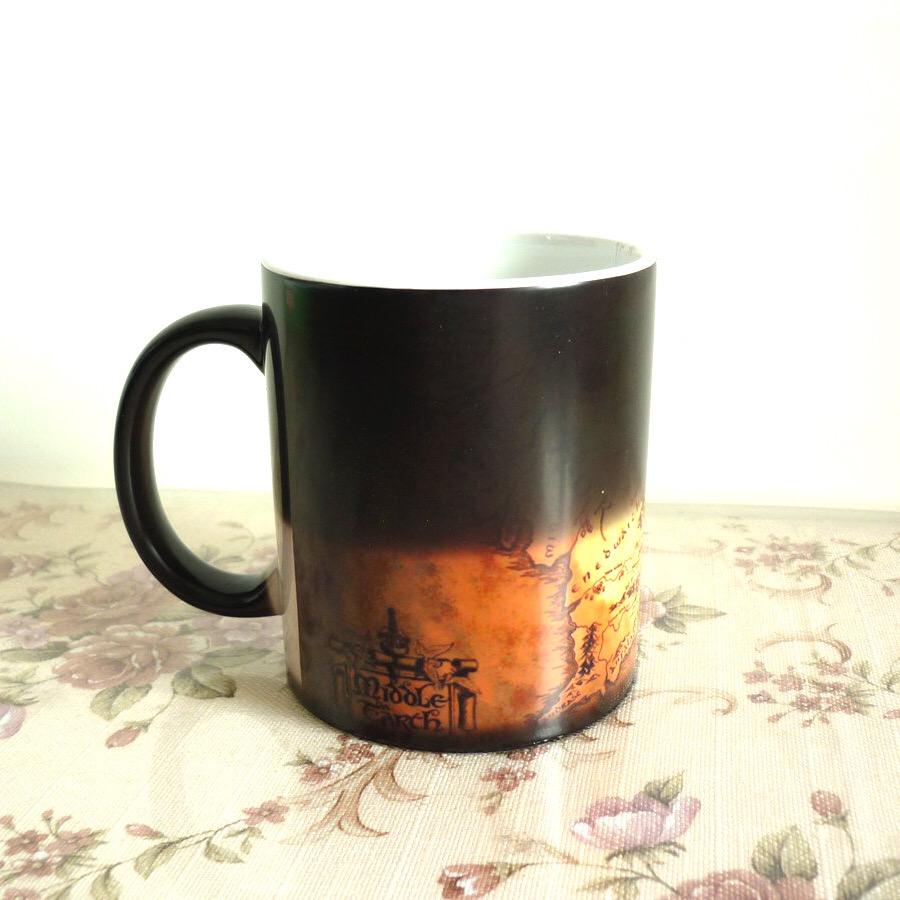 Creative Map Magic Mug Hot Drink Cup Color Changing Mug Marauders Map Coffee Tea Milk Mugs Novelty Gifts 350ml