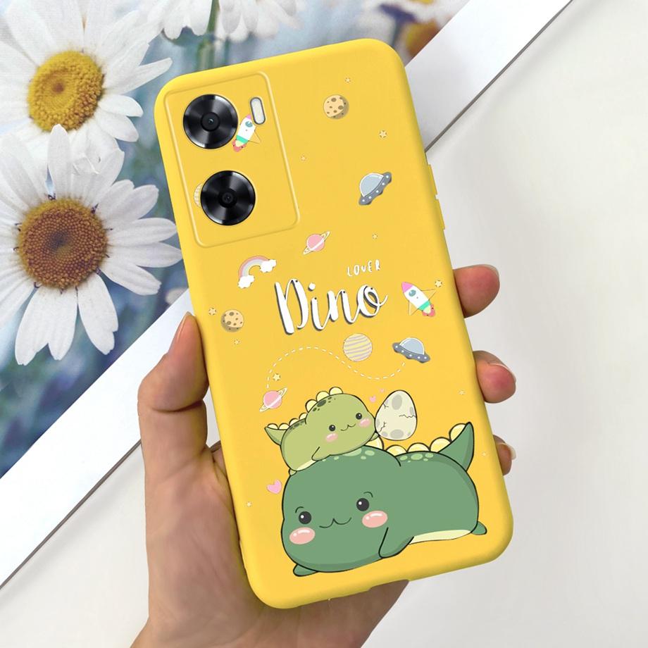 For OPPO A57 4G CPH2387 Case For OPPO A77 5G CPH2339 Soft Silicone Flower Phone Cover For OPPO A77S A57S A57e 2022 Funda TPU Bag