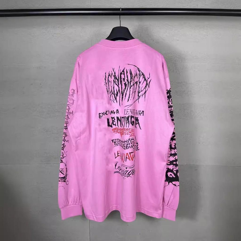 High Version Paris 2024 Dragon Year Sanskrit Logo Long-Sleeve T-Shirt